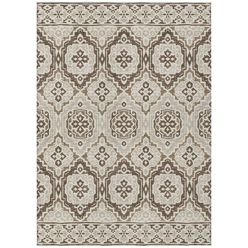Chantille Machine Washable Indoor/Outdoor Abstract ACN2669 Coffee 9 ft. x 12 ft. Area Rug price history on PriceWatchPro