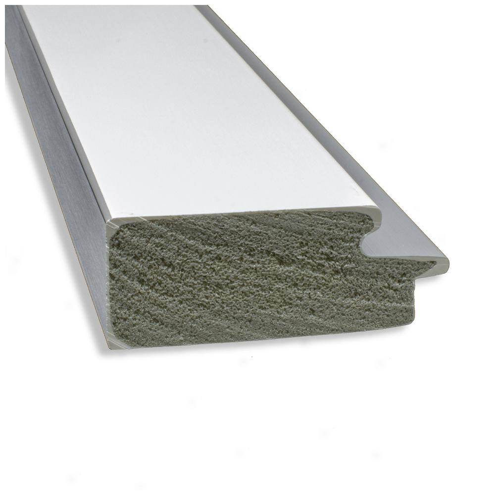 Eva White and Silver Rectangular Beveled Wall Mirror