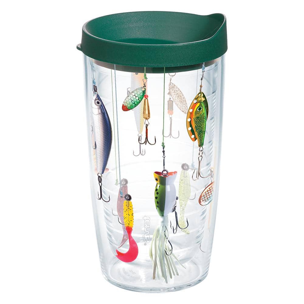 Tervis Fishing 16 oz. Plastic Double Walled Insulated Tumbler with
