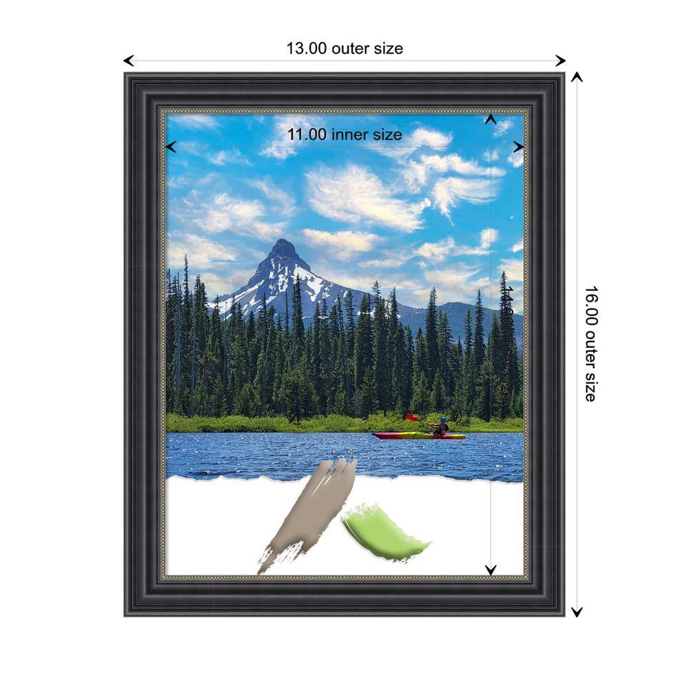 11x14 Classic Black Wood Wall Picture Frame