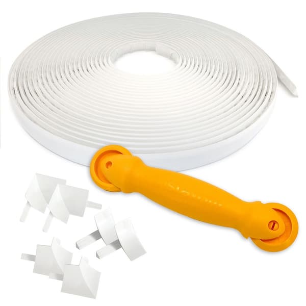 InstaTrim 3/4 in. x 50 ft. White PVC Inside Corner SelfAdhesive Caulk