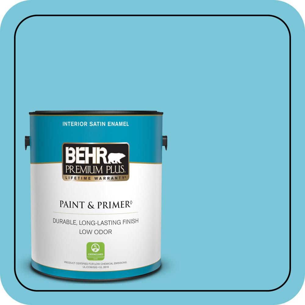 1 gal. #520B-4 Water Flow Satin Enamel Low Odor Interior Paint & Primer price history on PriceWatchPro