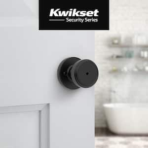 Maven Matte Black Bed/Bath Round Door Knob