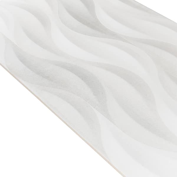 Apollo Tile Gray 12-in x 40-in Matte Ceramic Patterned Wall Tile (15.925-sq. ft/ Carton)