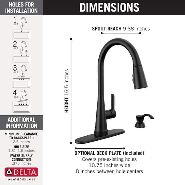 Delta Greydon Single-Handle Pull Down Sprayer Kitchen Faucet with