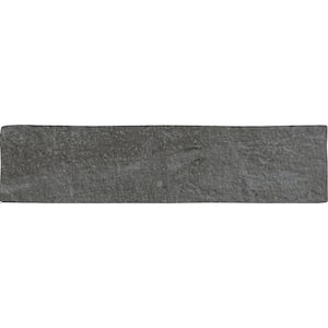 Brique Charcoal 2.36 in. x 9.84 in. Matte Subway Porcelain Floor and Wall Tile (5.152sq.ft/Case)