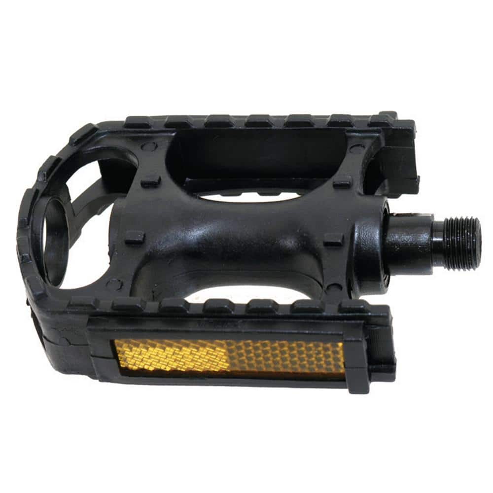 doolhof Associëren Dekking M-Wave 9/16 in. Plastic Bicycle Pedal with Reflector 313301 - The Home Depot