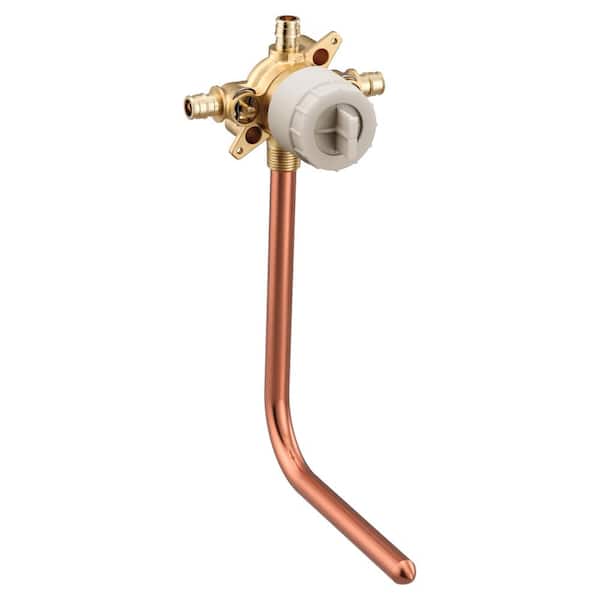 MOEN M-CORE 4-Port Tub and Shower Pre-Fabricated Mixing Valve with Cold Expansion PEX Connections and Stops