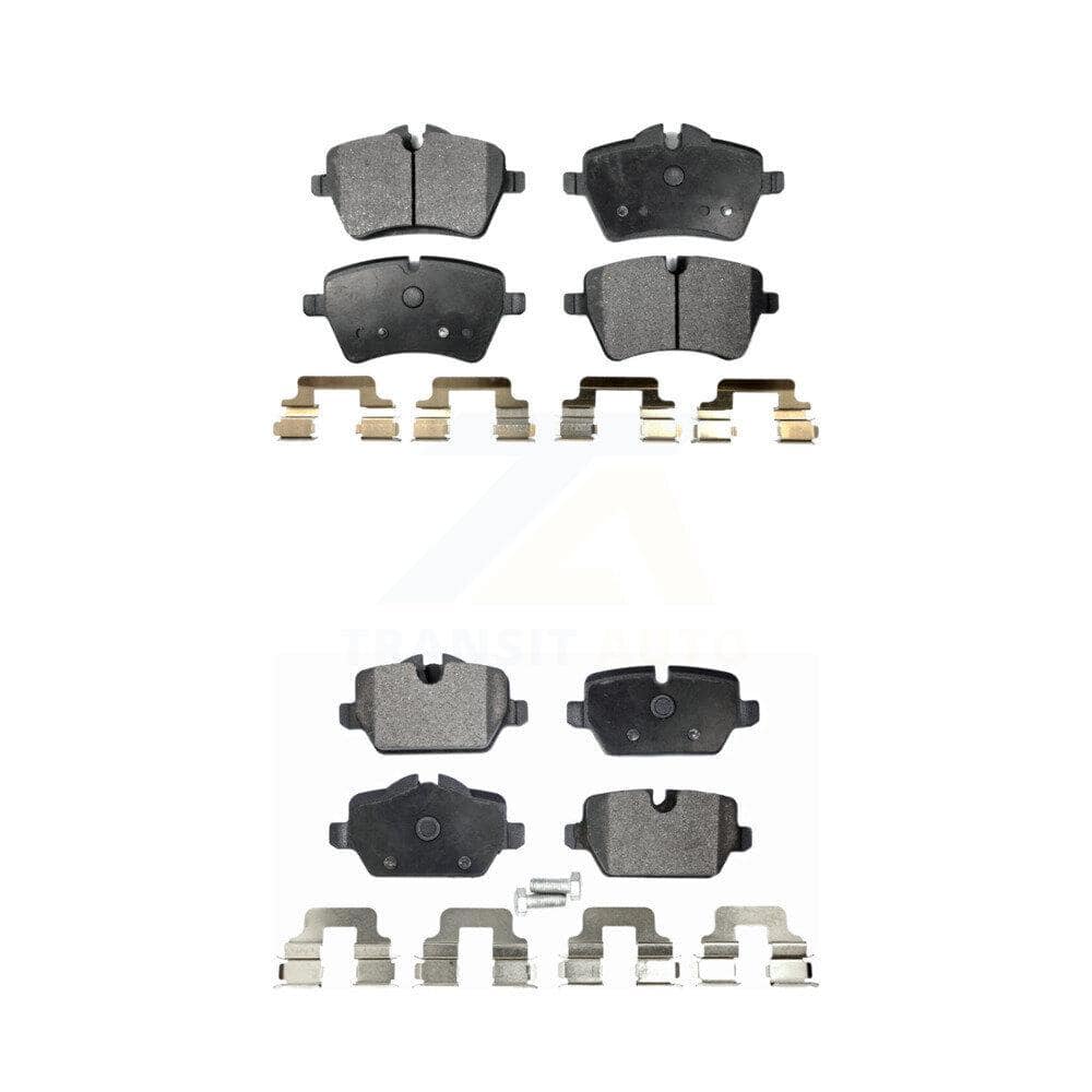 Front Rear Brake Disc Rotors + Ceramic Brake Pads Set For Front Rear Brake Disc Rotors + Ceramic Brake Pads Set For
