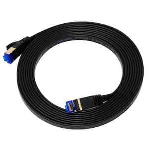 10 ft. CAT 7 Flat High-Speed Ethernet Cable - Black