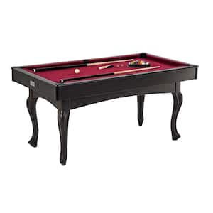 66 in. Charleston Billiard Table with Ball and Cue Stick Set