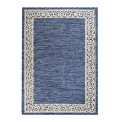 Blue and Beige 5x7 ft. Area Rug