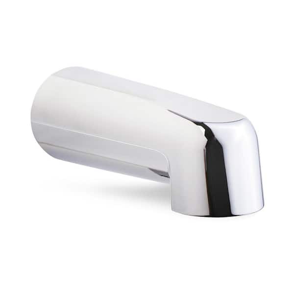 Tub Spout 1/2 in. FIP Nose Thread Non Diverter 7 in. Bathtub Faucet Chrome Plated Finish