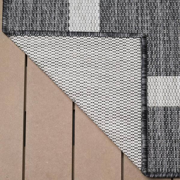 Beverly Rug 4 X 6 Gold Black Waikiki Modern Bordered Indoor Outdoor Area Rug  HD-WKK20453-4X6 - The Home Depot