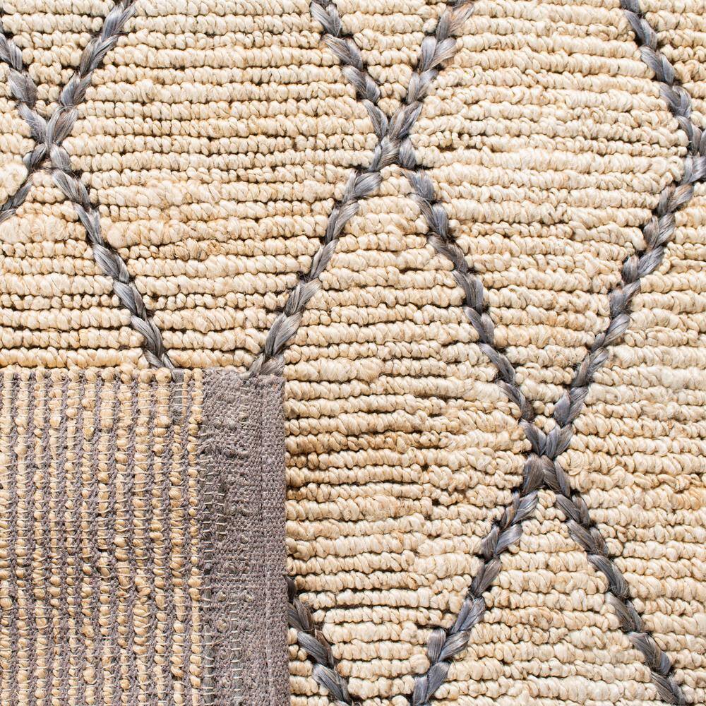 Natural Gray Hand-Knotted Cotton 8' x 10' Area Rug