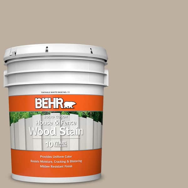 5 gal. #750D-4 Pebble Stone Solid Color House and Fence Exterior Wood Stain