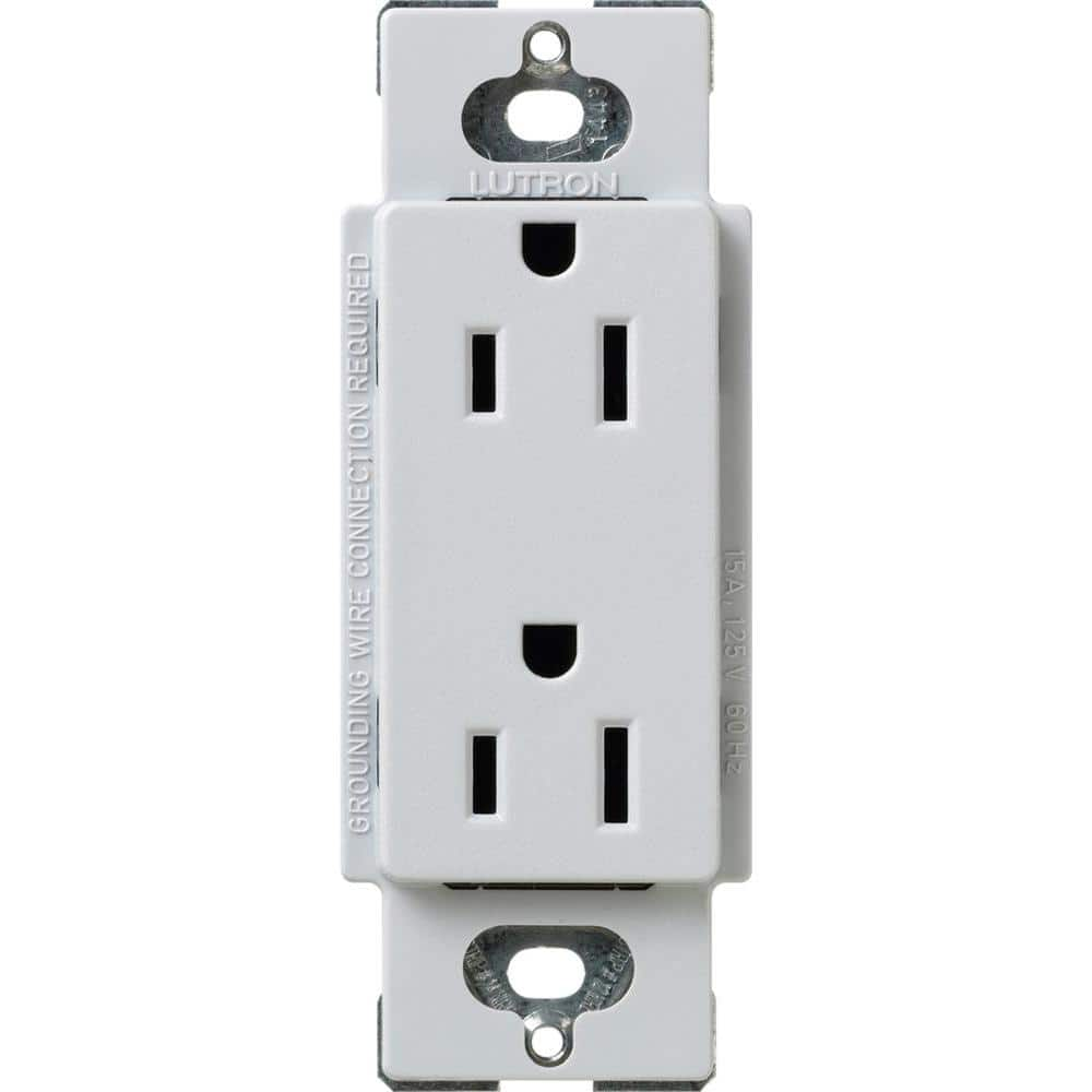 Lutron Claro 15-Amp Tamper-Resistant Duplex Receptacle