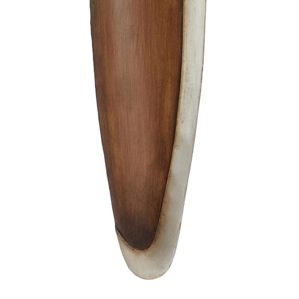 5 in. x 56 in. Metal Brown 2 Blade Airplane Propeller Wall Decor with Aviation Detailing