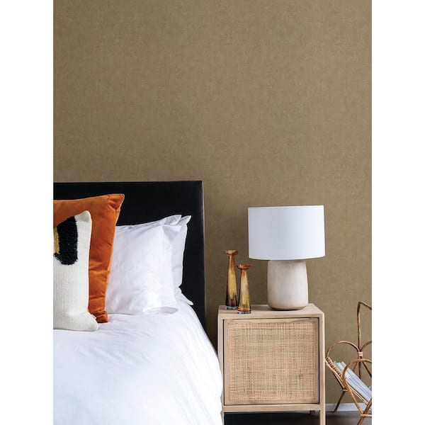 Maemi Gold Distressed Vinyl Wallpaper Roll