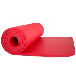 72 in. Non-Slip Luxury Foam Red Camping Sleep Mat