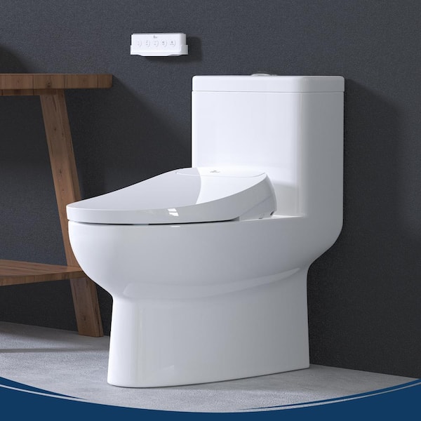 Discovery DLS Electric Bidet Seat for Elongated Toilets in White with Auto Open