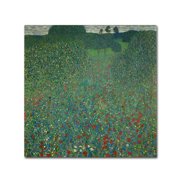 gustav klimt poppy field