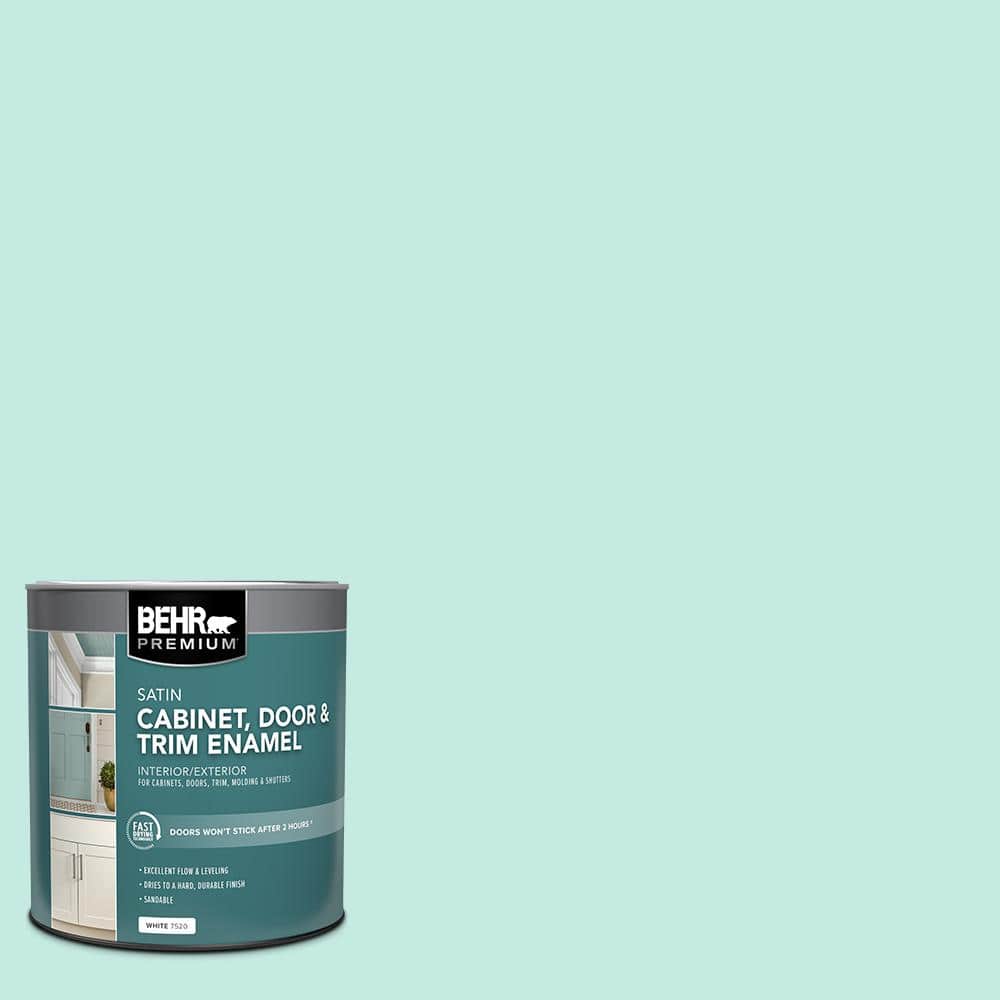 1 qt. #P440-2 Clear Aqua Satin Enamel Interior/Exterior Cabinet, Door & Trim Paint price history on PriceWatchPro