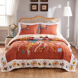 Topanga 3-Piece Multi Cotton Blend King / Cal King Quilt Set