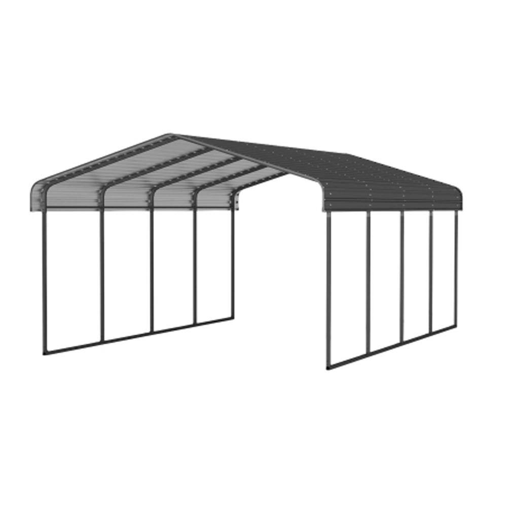 12 ft. x 20 ft. Heavy-Duty Metal Carport with Galvanized Steel Roof and Enhanced Base price history on PriceWatchPro