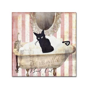 14 in. x 14 in. "Bad Cat II" by Color Bakery Printed Canvas Wall Art