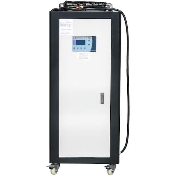 Air Cooled Water Chiller 5 Ton Portable 5Hp 53L Tank Industrial Chiller Finned Condenser for Cooling Water