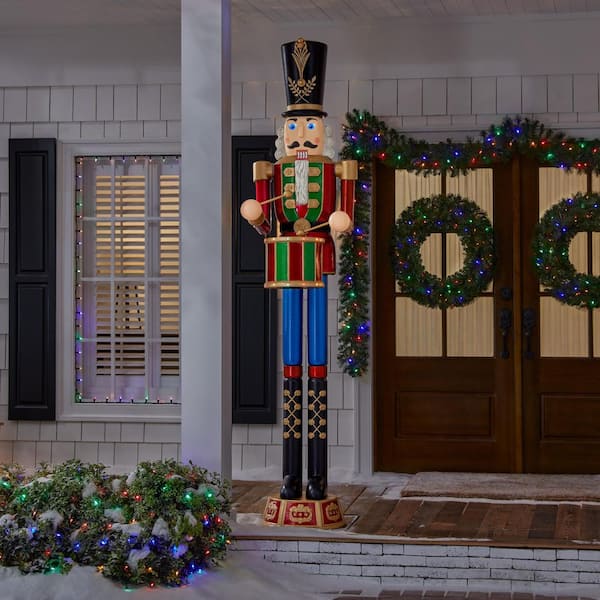 Home Accents Holiday 8 ft. LED Giant Sized Nutcracker Holiday Yard ...