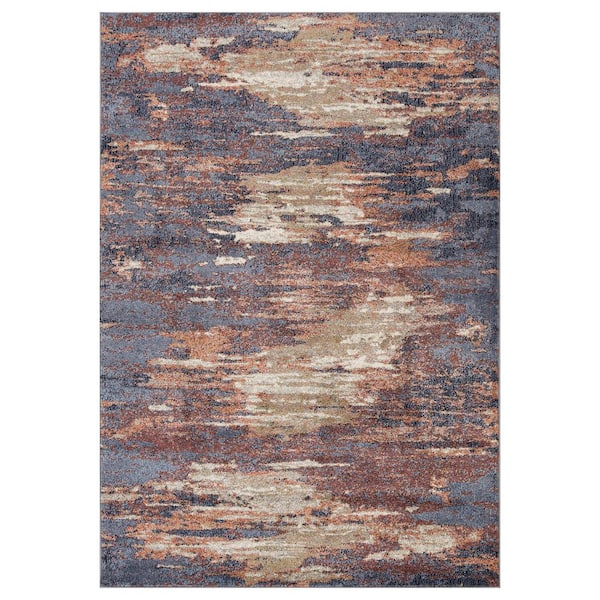 Amer Rugs Jordan 2 ft. X 3 ft. Rust Abstract Area Rug