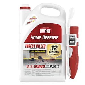Home Defense Insect Killer for Indoor and Perimeter 2 with Comfort Wand, 1 Gal., Controls Ants, Roaches, and Spiders