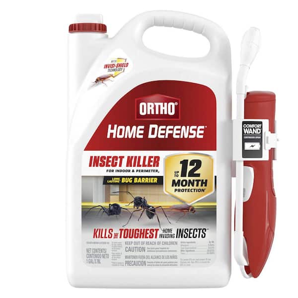 Ortho Home Defense Insect Killer for Indoor and Perimeter 2 with Comfort Wand, 1 Gal., Controls Ants, Roaches, and Spiders