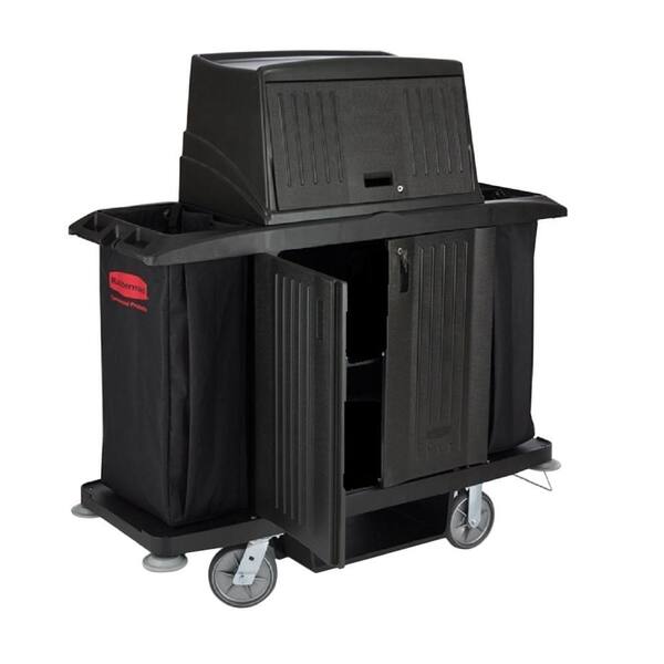 Rubbermaid Commercial Products Full-Size Housekeeping Cart with Doors