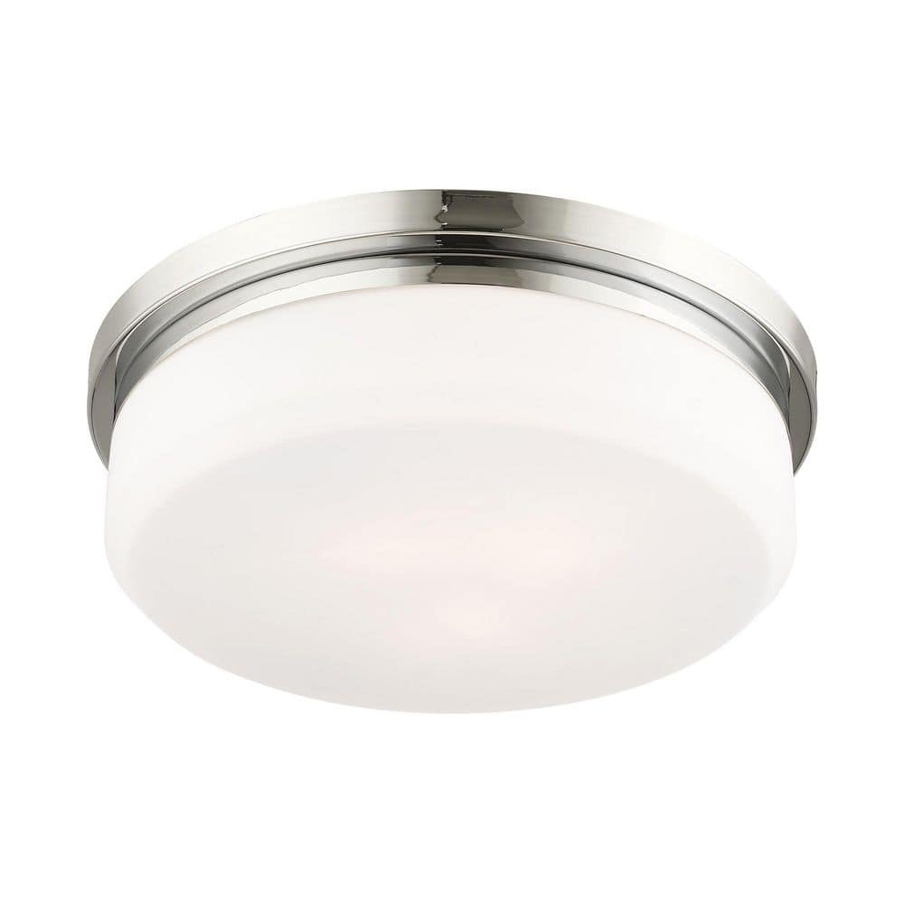 Stratus Contemporary 3-Light Flush Mount in Polished Chrome