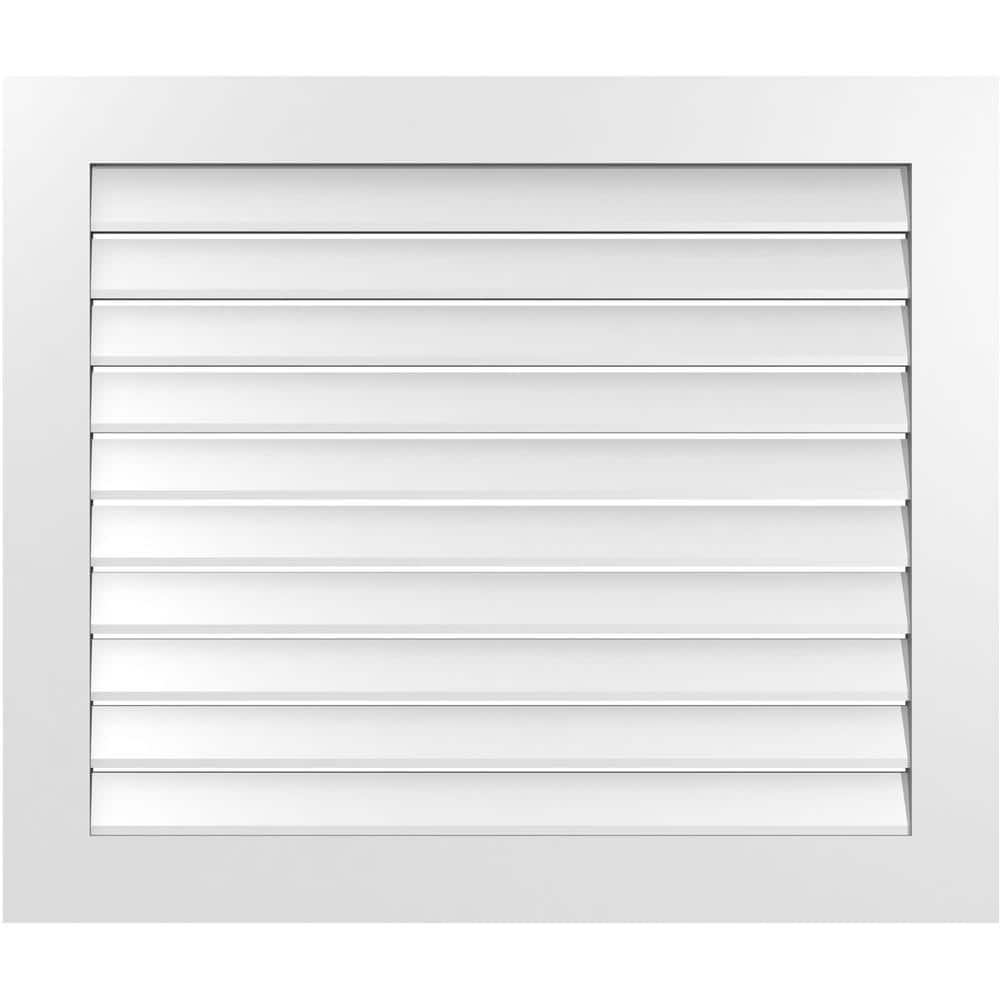 "40"" x 34"" Vertical Surface Mount PVC Gable Vent: Functional with Standard Frame" price history on PriceWatchPro
