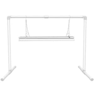 2 ft. Full Spectrum LED Grow Light w/ Stand, 144 LEDs 32W T5 Seed Starter Light Kit, Height Adjustable for Indoor Plants