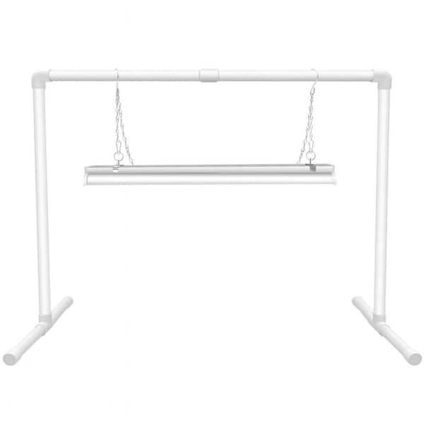 2ft Full Spectrum LED Grow Light with Stand, 144 LEDs 32W T5 Seed Starter Light Kit, Height Adjustable for Indoor Plants