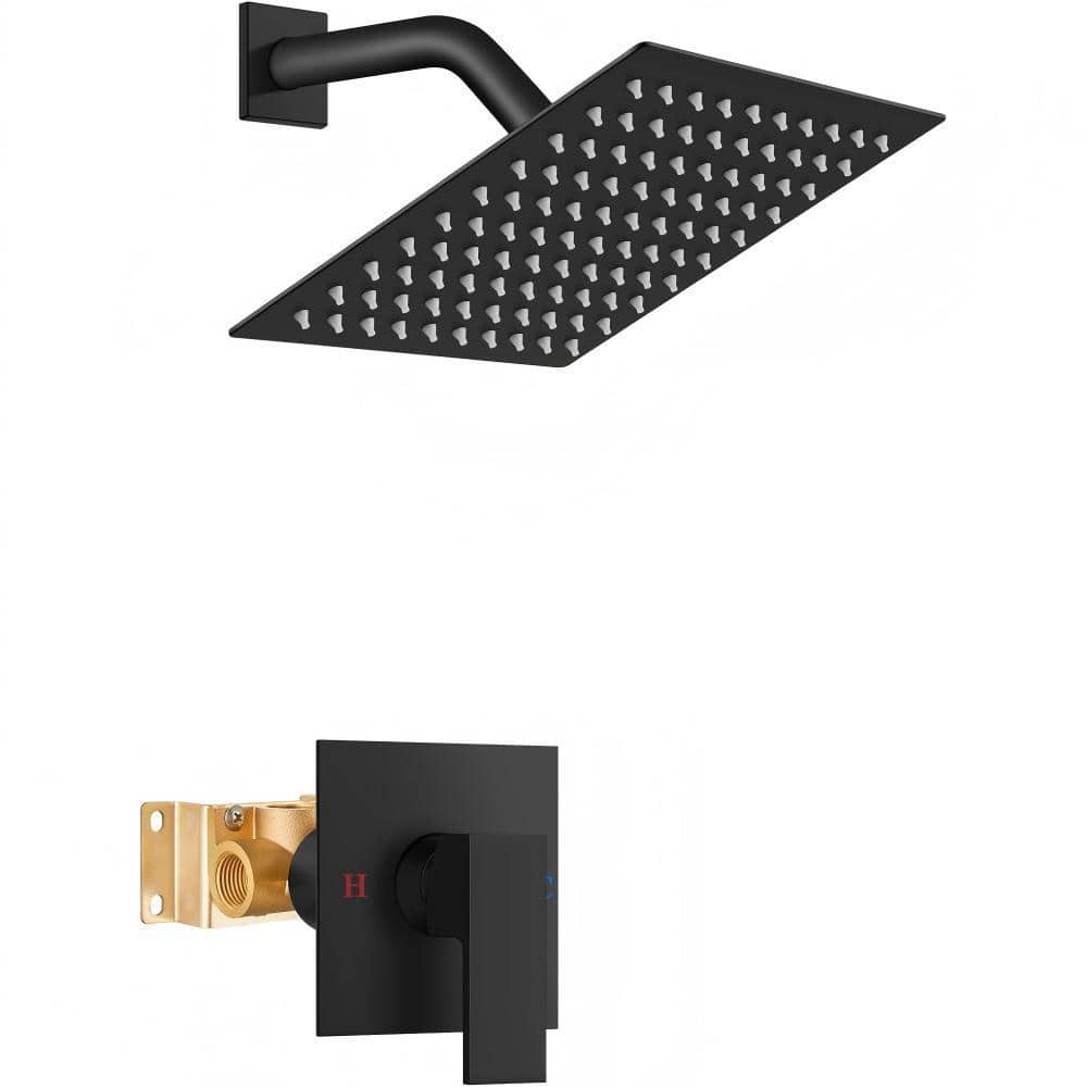 Single Handle 1-Spray Shower Faucet 1.28 GPM with Pressure Balance, in Matte Black price history on PriceWatchPro