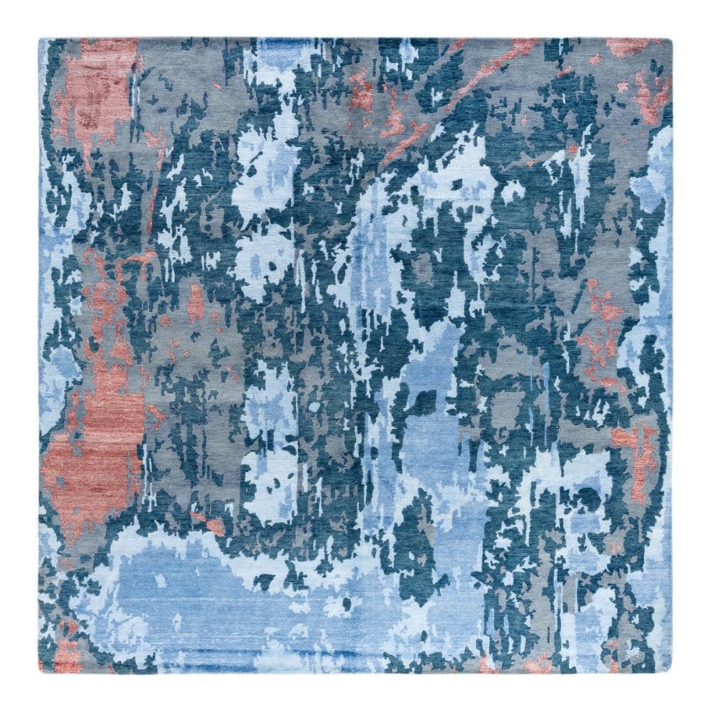 Modern-Contemporary Gray 8 X 10 Hand-Knotted Wool Silk Indoor Area Rug price history on PriceWatchPro
