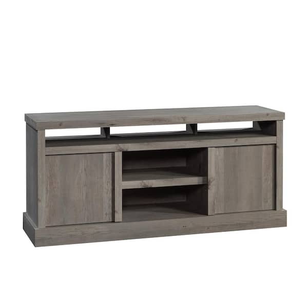 SAUDER Cannery Bridge 59.764 in. Mystic Oak Entertainment Credenza Fits TV's up to 65 in.