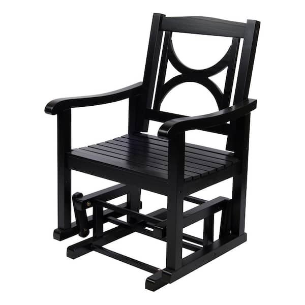 Black outdoor 2025 glider chair