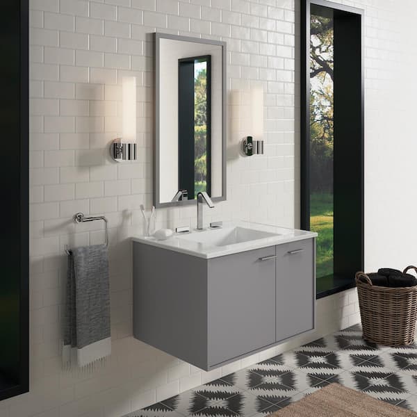 KOHLER Jute 30 in. W x 22 in. D x 20 in. H Bathroom Vanity Cabinet without Top in Walnut Flax