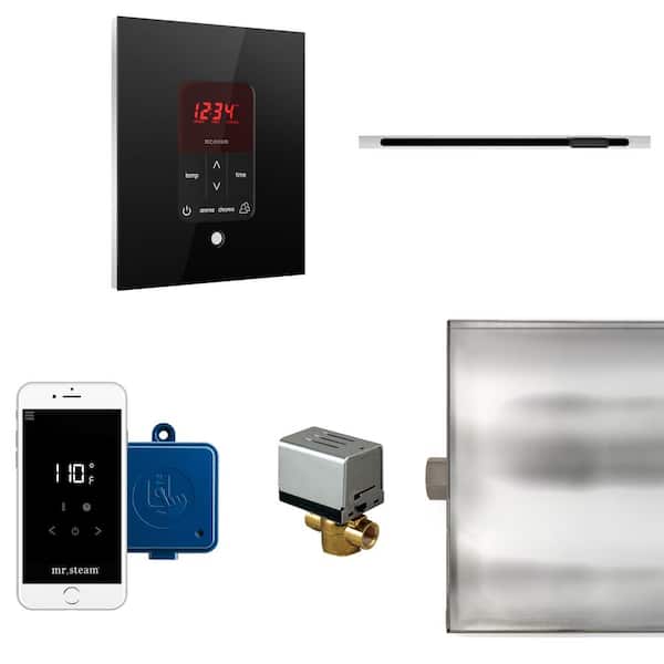 Mr. Steam Butler Linear Steam Generator Control Kit/Package Square in Black