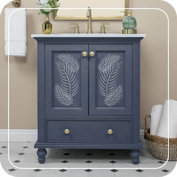 1 qt. #S530-7 Dark Navy Interior Chalk Decorative Paint
