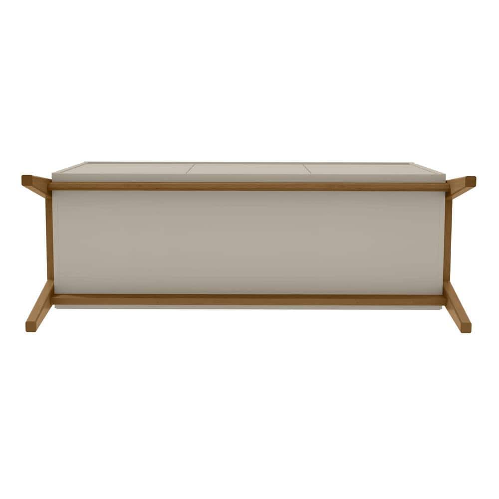 Gales 48.5 Inch Greige and Eucalyptus Mid-Century Modern Sideboard