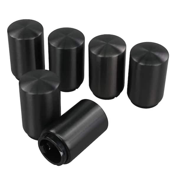 Black Magnetic Push Down Stainless Steel Beer Bottle Openers in Convenient 6-Pack