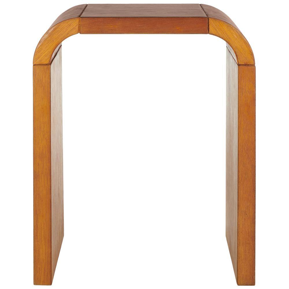 Liasonya 22" Medium Wood Curved Accent Table